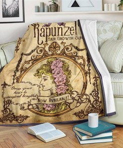 Vintage Rapunzel Sherpa Fleece Blanket Gifts for Family, for Couple