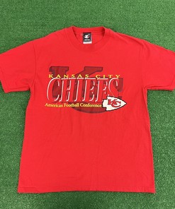 Vintage Starter Kansas City Chiefs Red NFL Short Sleeve Tee T Shirt Mens