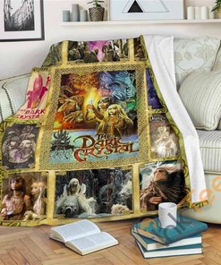 Vintage The Dark Crystal Puppet 1982 Fleece Sherpa Fleece Blanket Gifts for Family, for Couple