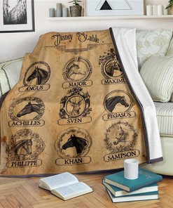 Vintage The Stable Sherpa Fleece Blanket Gifts for Family, for Couple