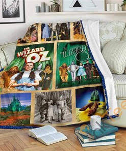 Vintage The Wizard Of Oz Fleece Gift Idea Sherpa Fleece Blanket Gifts for Family, for Couple