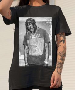 Vintage Travis Scott, Bw, Rap Hip Hop T-Shirt