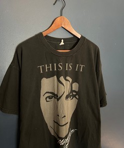 Vintage Y2K Michael Jackson This Is It Tour T Shirt Tee