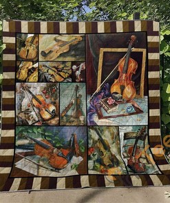 Violin V1 Quilt Blanket Bedding Set
