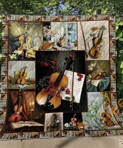 Violin V2 Quilt Blanket Bedding Set