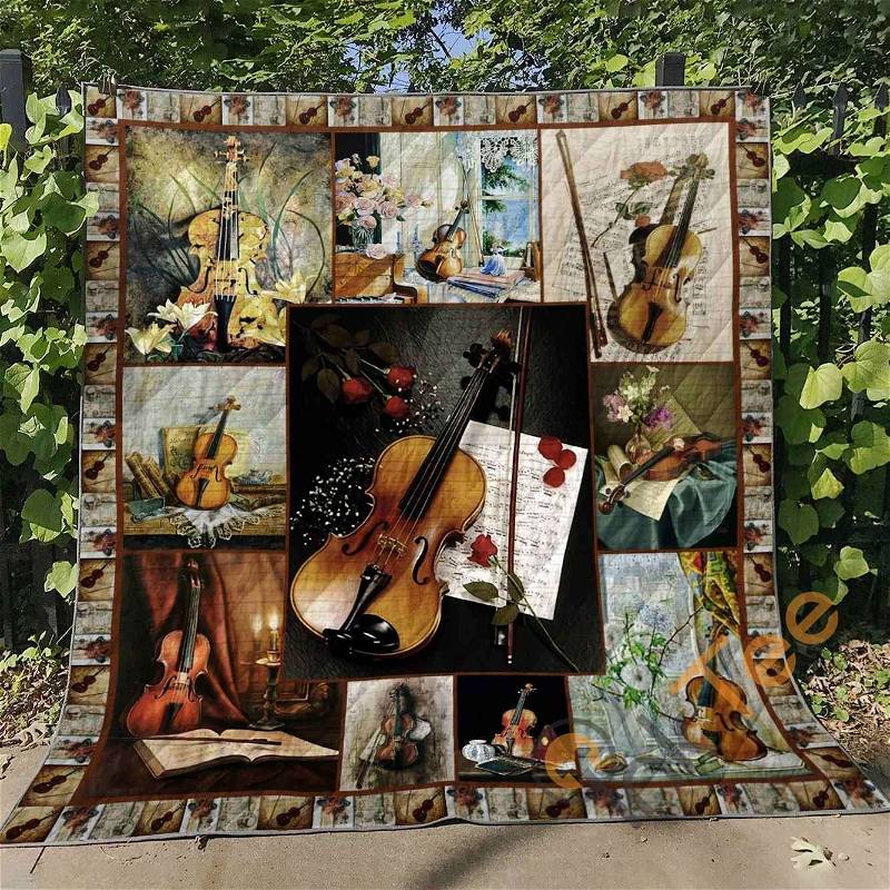 Violin V2 Quilt Blanket Bedding Set