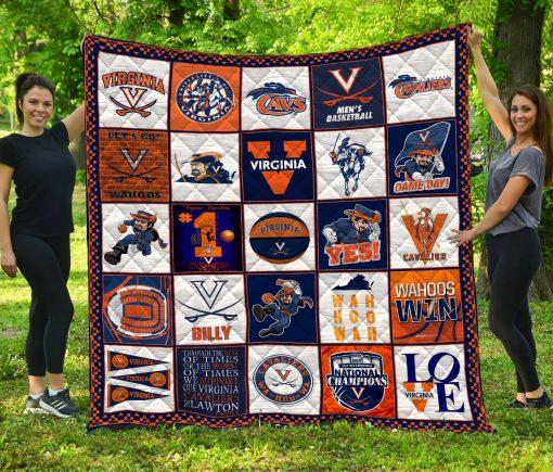 Virginia Cavaliers Quilt Blanket Bedding Set for Home Décor