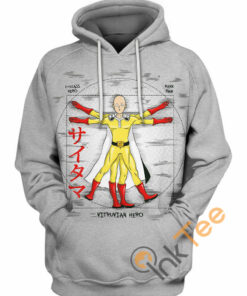 Vitruvian Saitama Hoodie 3D