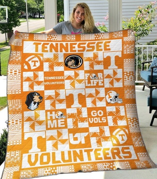 Volunteers Tennessee Ncaa Quilt Blanket Bedding Set