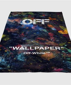 Wallpaper Off White Sherpa Fleece Blanket Gifts for Family, for Couple