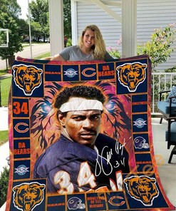 Walter Payton Chicago Bears 01 Quilt Blanket Bedding Set