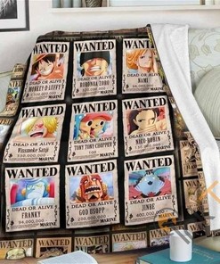 Wanted Manga One Piece Sherpa Fleece Blanket