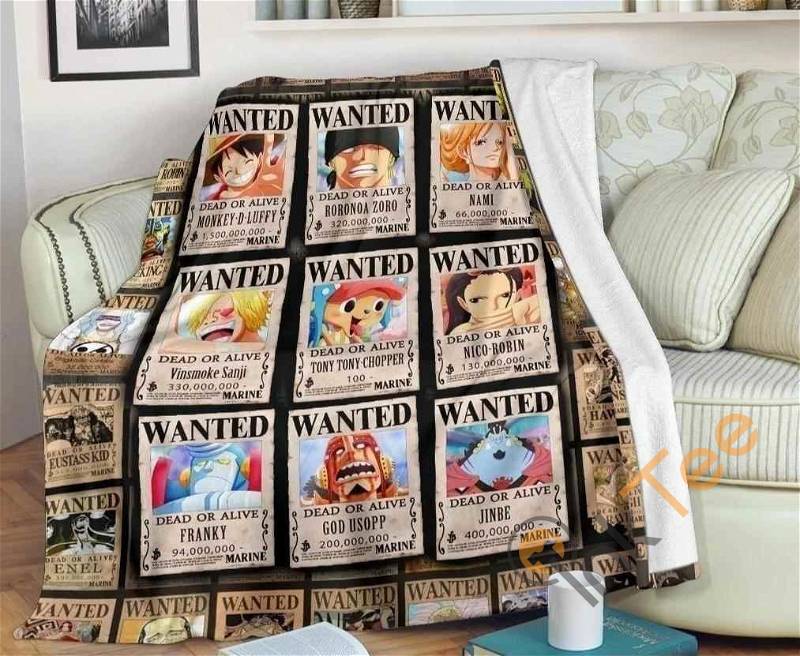 Wanted Manga One Piece Sherpa Fleece Blanket