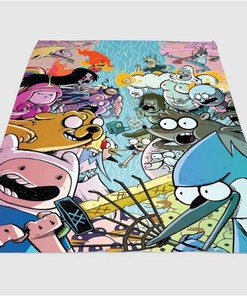 War Adventure Time Sherpa Fleece Blanket Gifts for Family, for Couple
