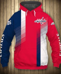 Washington Capitals Hoodie 3D Cute Design Pullover Nhl