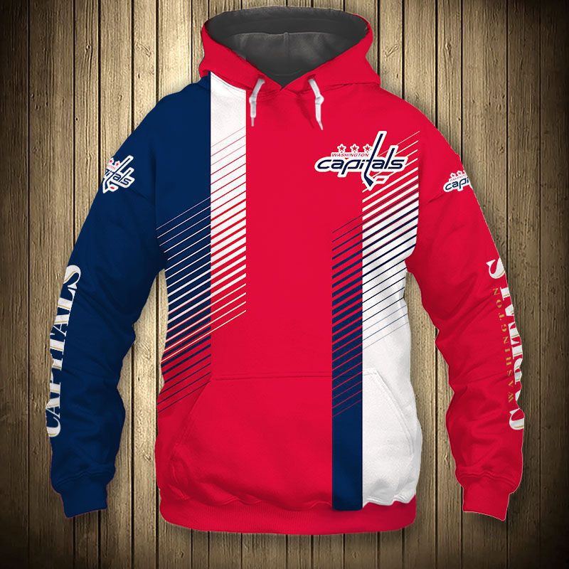 Washington Capitals Hoodie 3D Cute Design Pullover Nhl