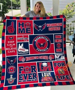 Washington Capitals Quilt Blanket Bedding Set