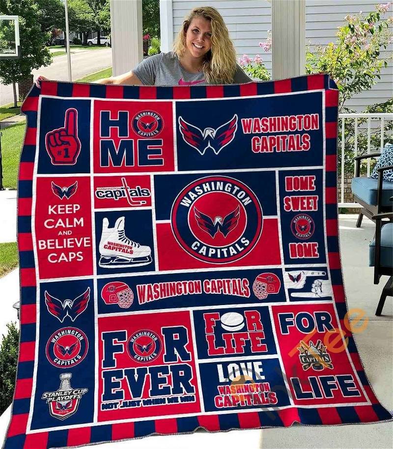 Washington Capitals Quilt Blanket Bedding Set