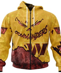 Washington Commanders Hoodie 3D Devil Eyes Gift for Fans