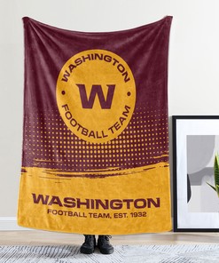 Washington Football Team Fleece Blanket Sherpa Blanket Quilt Gifts for Fans