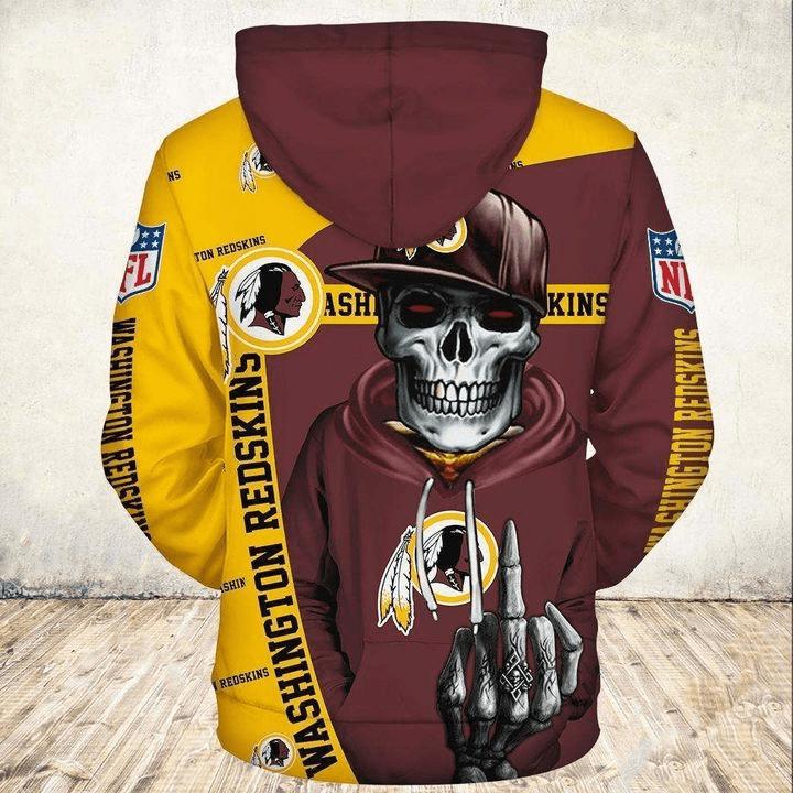Washington Football Team Hoodie 3D Zip Hoodie Cute Death Gifts for Fans - Image 3