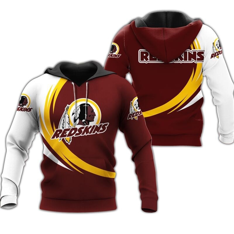 Washington Football Team Hoodie Curve Graphic Gifts for Fans