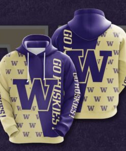 Washington Huskies Custom All Over Print Hoodie 3D