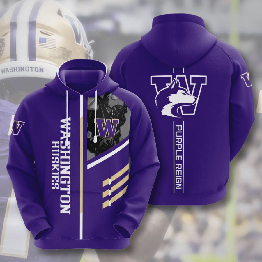 Washington Huskies Custom Sport All Over Print Hoodie 3D