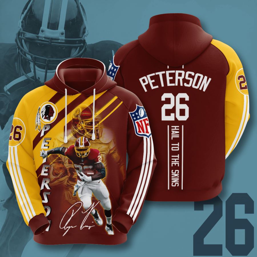 Washington Redskins Custom Sport All Over Print Hoodie 3D Style 1