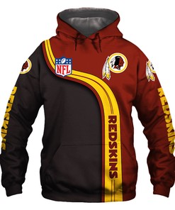 Washington Redskins Hoodie 3D Cute Zip Hoodie Pullover Gift for Fans