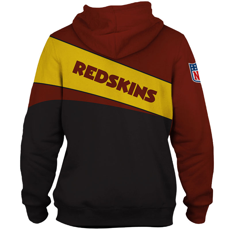 Washington Redskins Hoodie 3D Zip Hoodie - Image 3