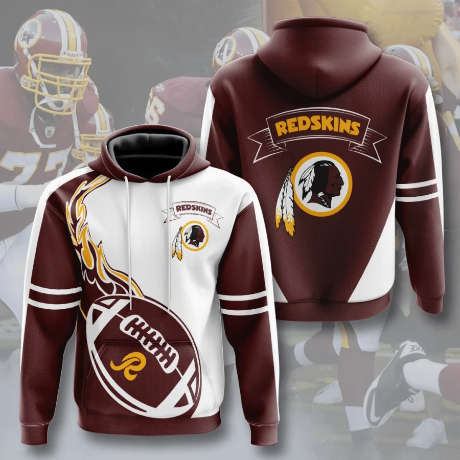 Washington Redskins Hoodie Flame Balls Graphic Gift for Fans