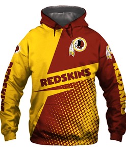 Washington Redskins Hoodie Longsleve Zip Hoodie for Fan