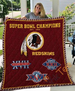Washington Redskins Quilt Blanket Bedding Set With Pilliwcase Option