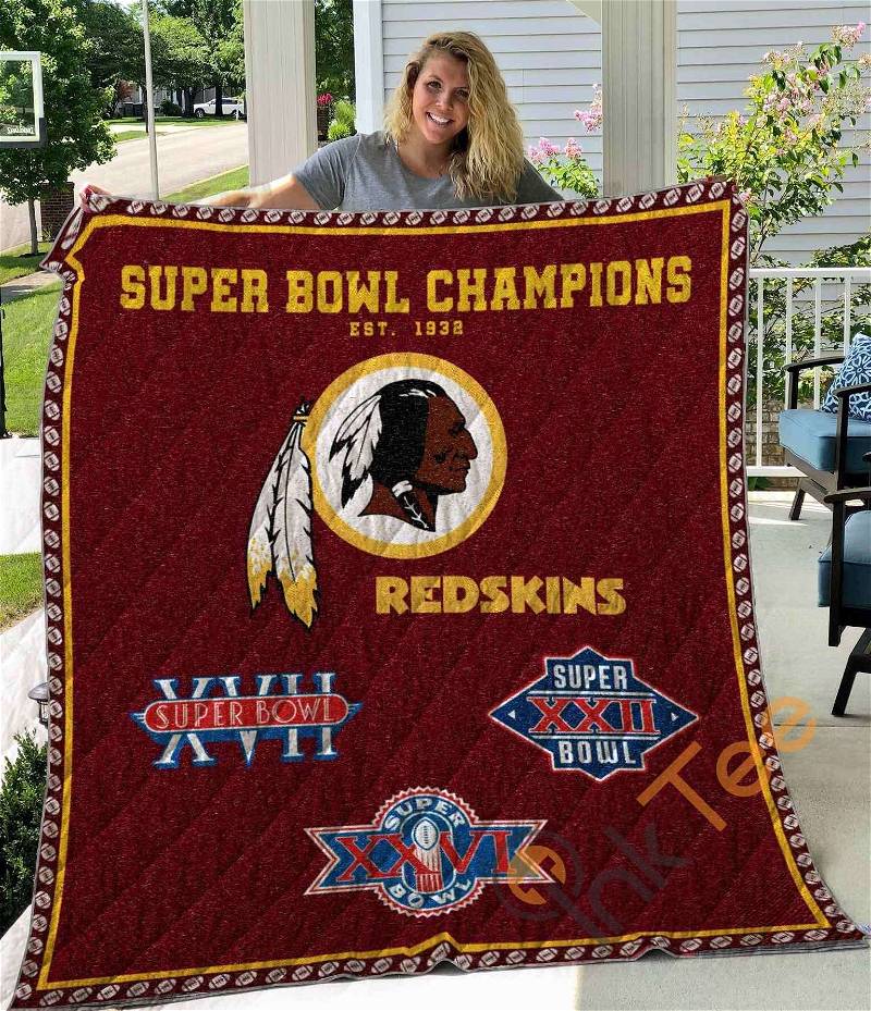 Washington Redskins Quilt Blanket Bedding Set With Pilliwcase Option