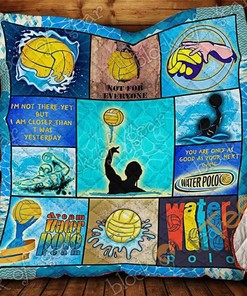 Water Polo Sports Themed Quilt Blanket Bedding Set with 2 Pillowcases