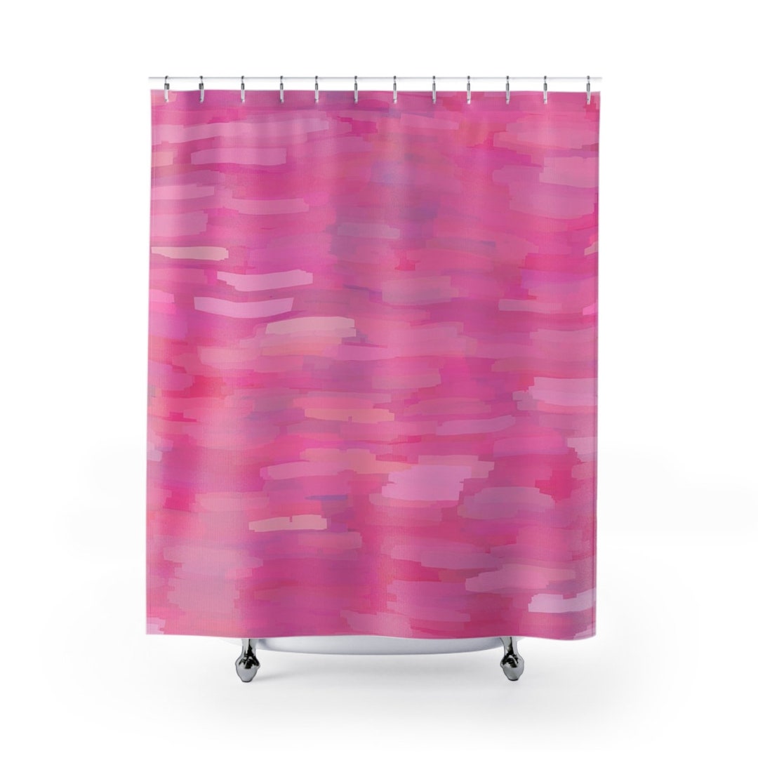 Watercolor Pink Shower Curtains