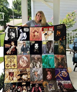 Waylon Jennings Quilt Blanket And Bedding Set Option