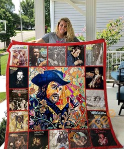Waylon Jennings Style 2 Quilt Blanket Bedding Set