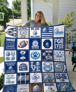 We Are Bulldogs Ncaa Drake Bulldogs Collection Collected Quilt Blanket