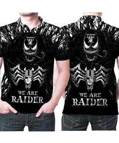 We Are Raiders Venom Las Vegas Raiders 3D All Over Print Polo Shirt
