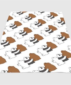 We Bare Bears Cutest Sherpa Fleece Blanket Gifts for Family, for Couple
