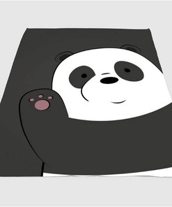 We Bare Bears Panda Sherpa Fleece Blanket Gifts for Family, for Couple