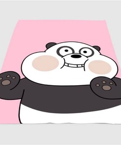 We Bare Bears Very Cute Sherpa Fleece Blanket Gifts for Family, for Couple