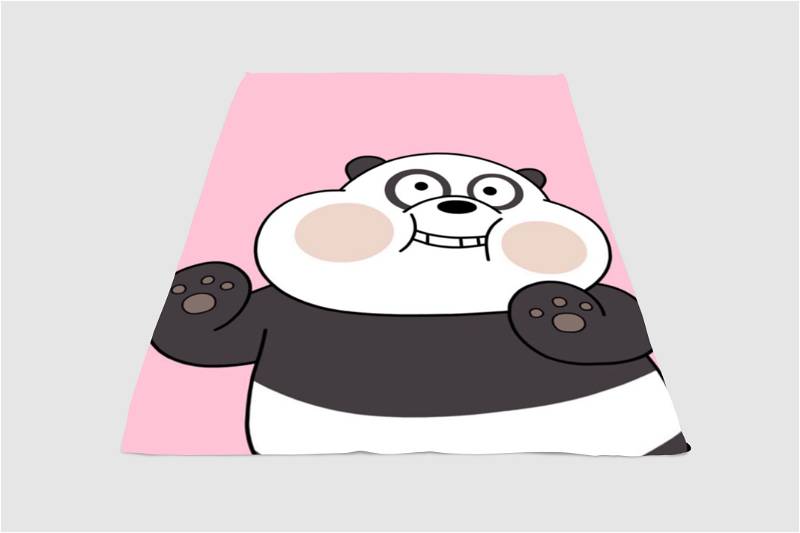 We Bare Bears Very Cute Sherpa Fleece Blanket Gifts for Family, for Couple