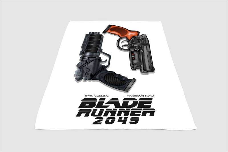 Weapon Blade Runner 2049 Sherpa Fleece Blanket Gifts for Family, for Couple