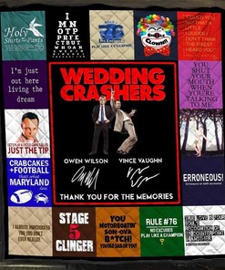 Wedding Crashers Blanket Thank You For The Memories Gift For Lovers Quilt