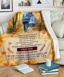 Weeding Anniversary I Had You And You Had Me Sherpa Fleece Blanket Gifts for Family, for Couple