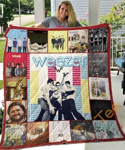 Weezer Personalized Quilt Blanket and Bedding Set with 2 Pillowcases