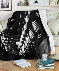 Weight Rack Sherpa Fleece Blanket Gifts for Family, for Couple